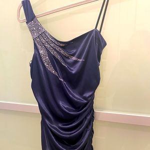 Navy Blue Mini Dress